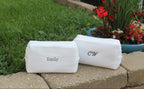 Embroidered Waffle Toiletry Bag