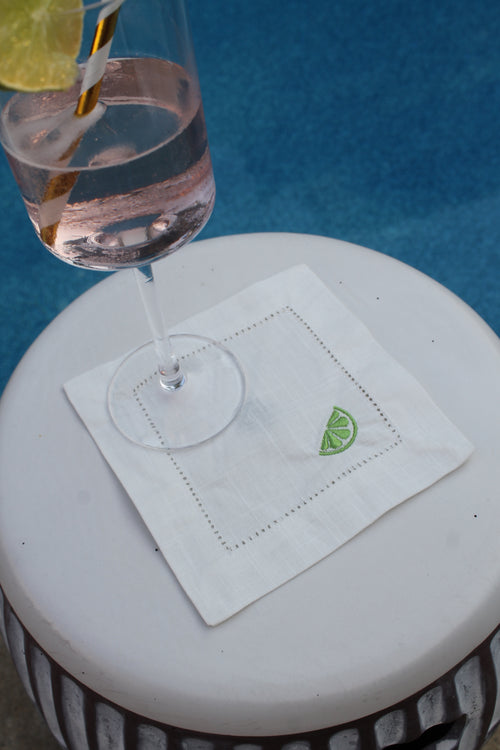 Embroidered Cocktail Napkins (set of four)